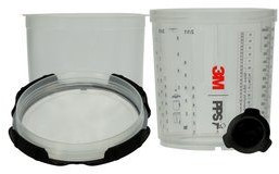 GRAVITY FEED DISPOSABLE PAINT CUP SYSTEM (3M PPS)